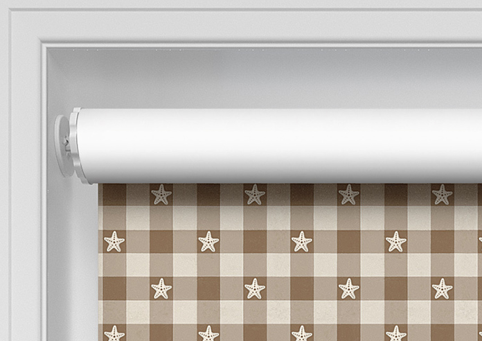 Whaley Great, Gingham Star Sand - Twist&Fit Roller Blind - Image 9